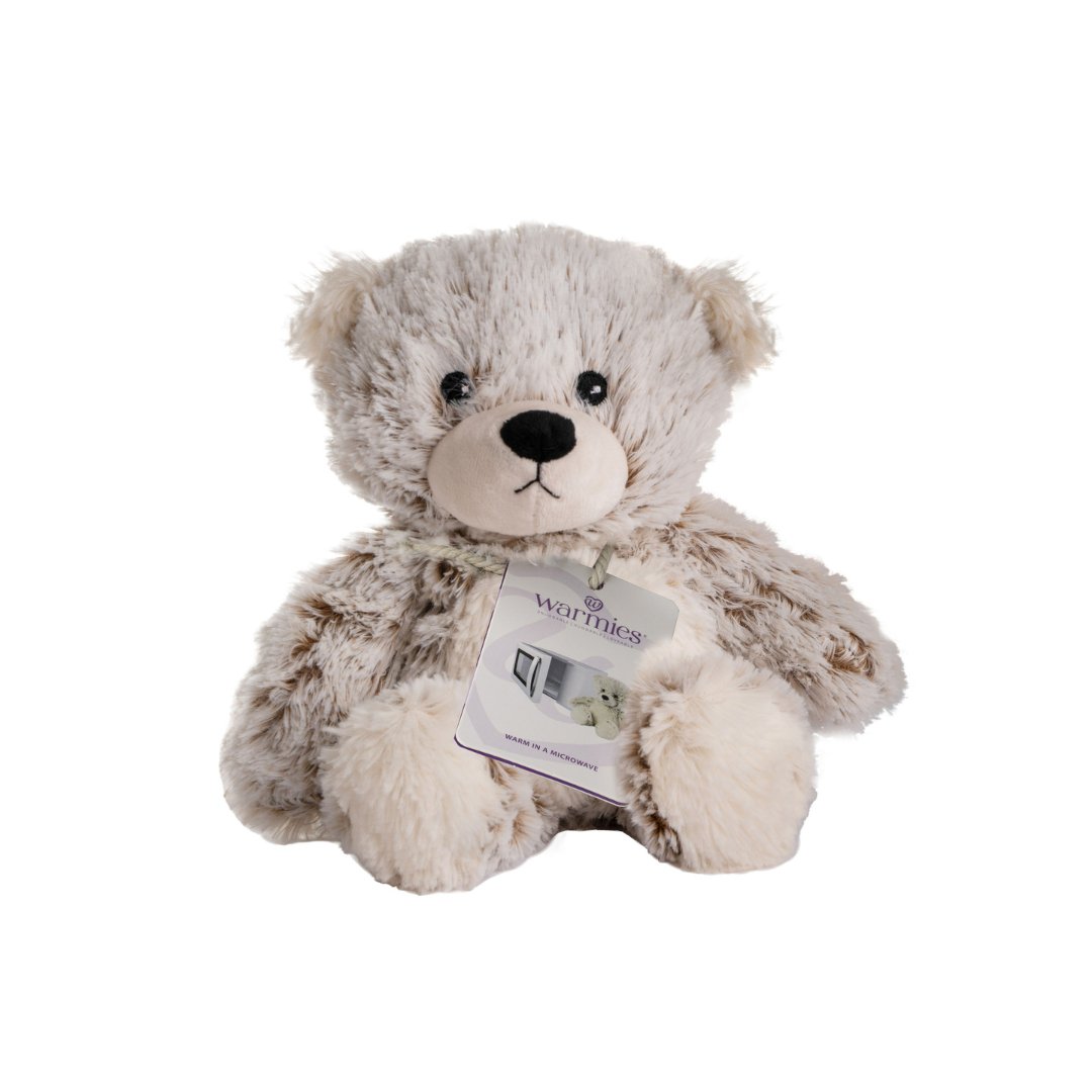 Warmies Plush Marshmallow Bear: Microwavable, weighted teddy with French lavender scent. Ideal for hot or cold therapy, providing soothing relaxation