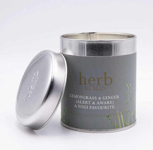 Fragrant Lemongrass and Ginger - Tin candle