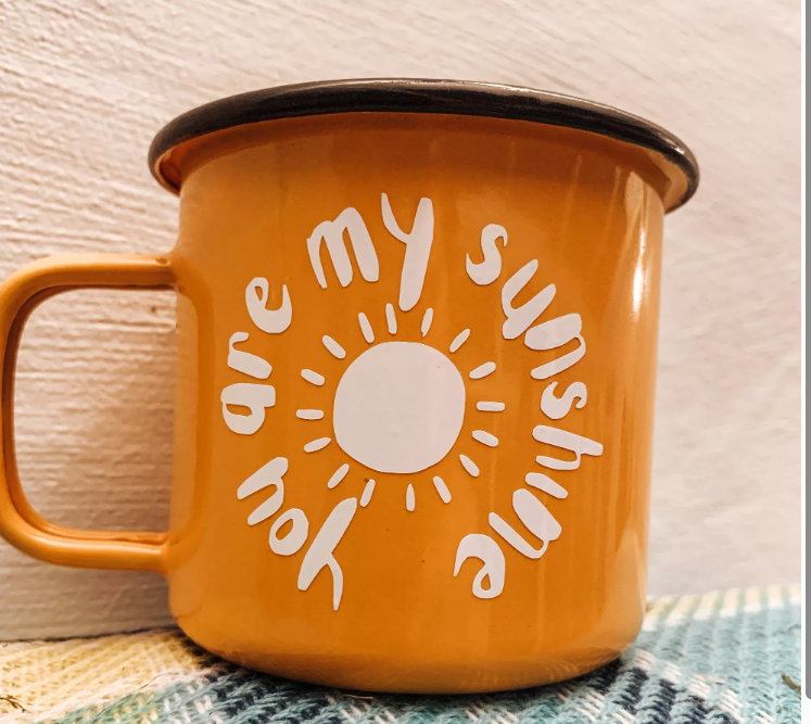 Enamel Mug - Four gorgeous deigns to choose from!