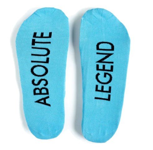 Absolute Legend Socks - Two Sizes Two Colours - Hug in a box.ie