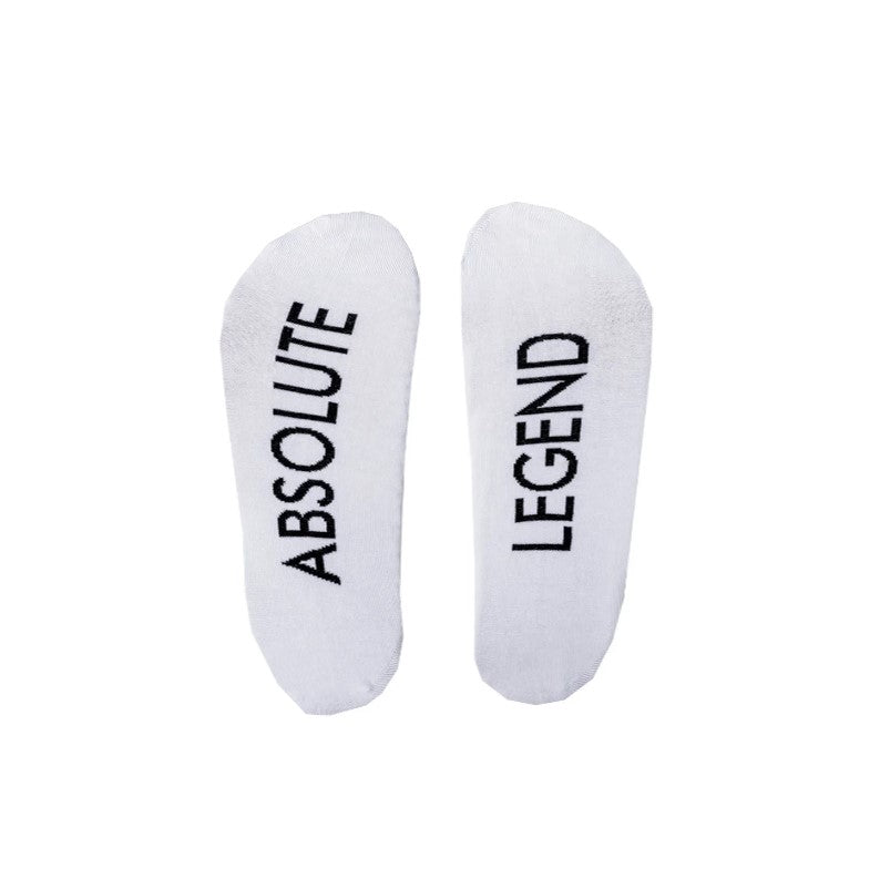 Absolute Legend Socks - Two Sizes Two Colours - Hug in a box.ie