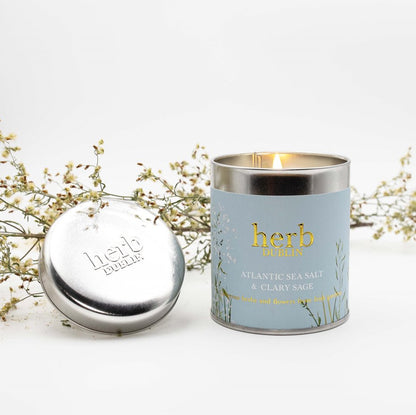 Atlantic Seasalt - Tin Candle. - Hug in a box.ie