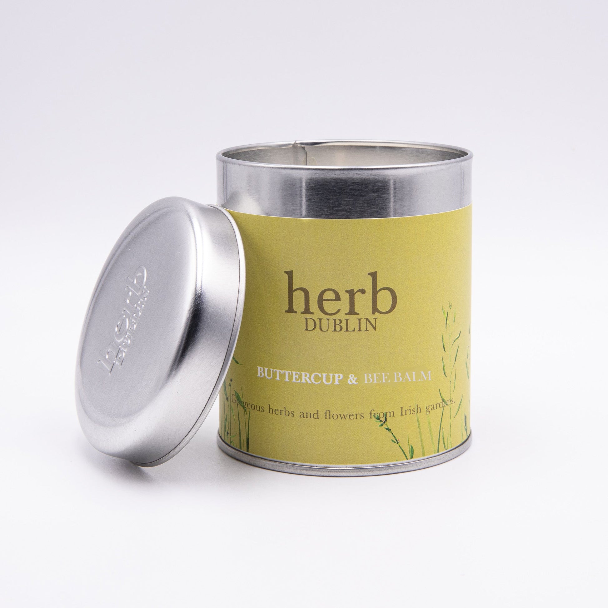 Buttercup & Bee Balm - Tin candle - Hug in a box.ie