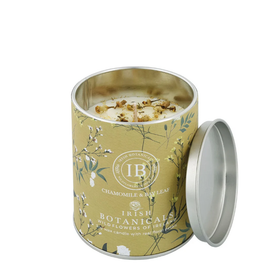 Wildflowers of Ireland Tin Candle – Chamomile & Bay Leaf