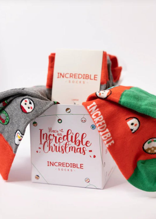 Christmas Socks in a Gift Box - Hug in a box.ie