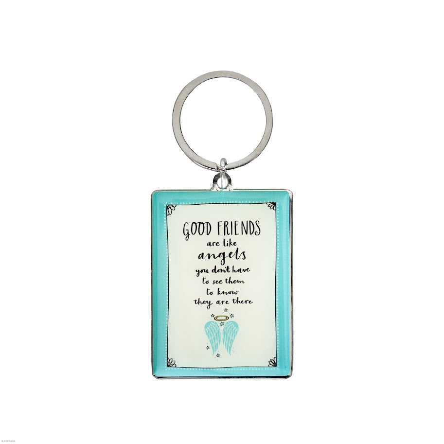 Good Friends are like angles keyring