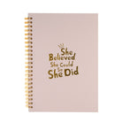 Notebook: She believed she could so she did - Hug in a box.ie