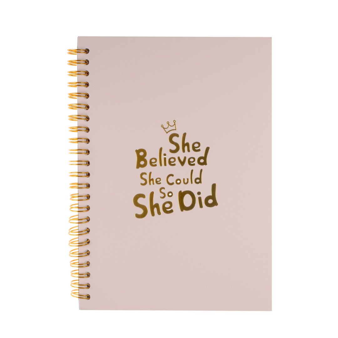 Notebook: She believed she could so she did - Hug in a box.ie