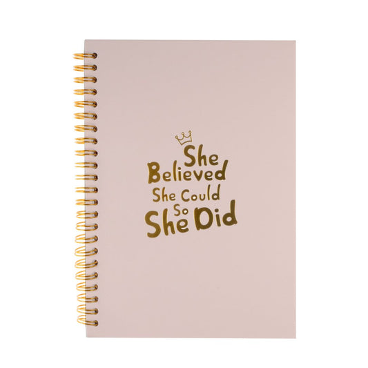 Notebook: She believed she could so she did - Hug in a box.ie